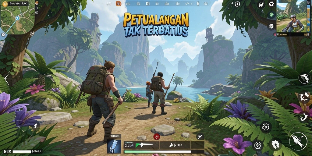 Tampilan gameplay <strong>34R</strong> yang menakjubkan dalam dunia Open World.