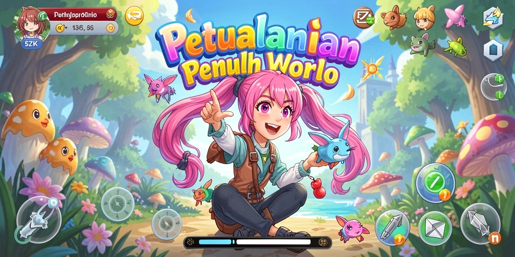 Tampilan gameplay Anime yang menarik dan penuh aksi.