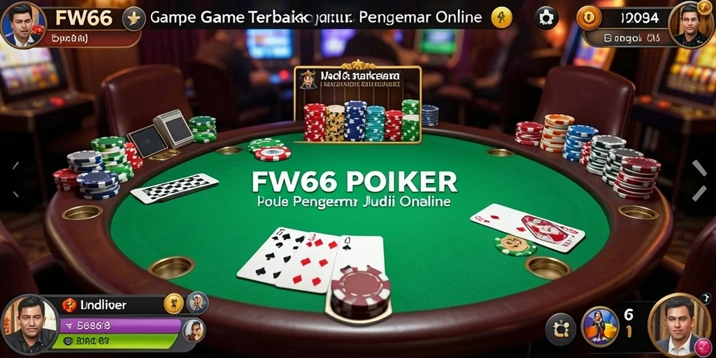 Tampilan menarik dari gameplay FW66 yang menampilkan pertandingan poker seru.