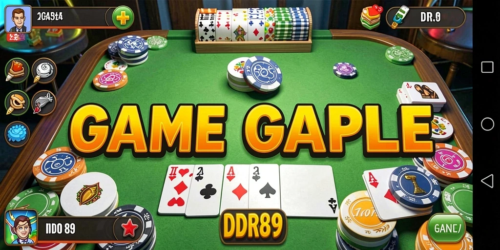 Tampilan gameplay Gaple yang seru dan interaktif di IDR89.