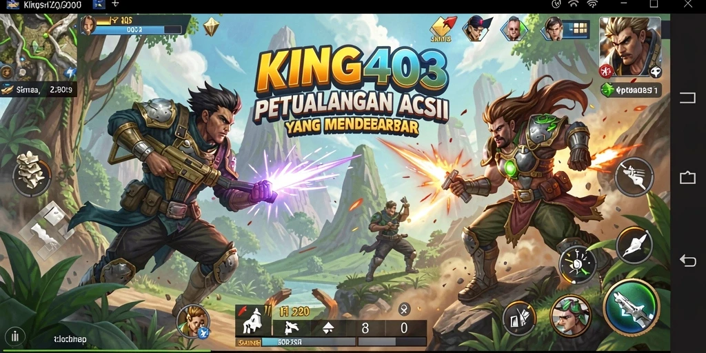 Tangkapan layar aksi yang mendebarkan dari gameplay KING403.