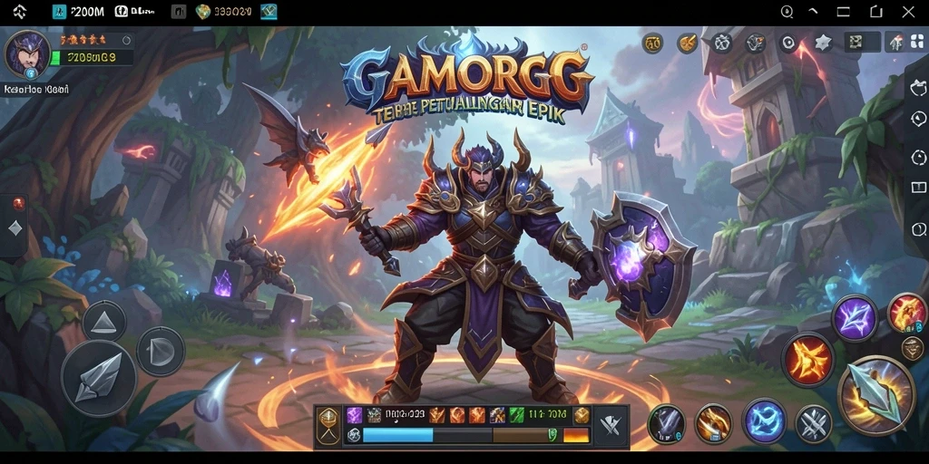 Tampilan gameplay epik dalam P200M yang memukau.