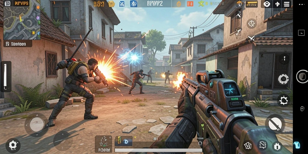 Gameplay RPVIP2 dengan pertempuran intens dan grafis yang memukau.