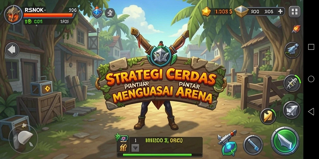 Screenshot gameplay RSNOK yang menunjukkan pertempuran strategis.