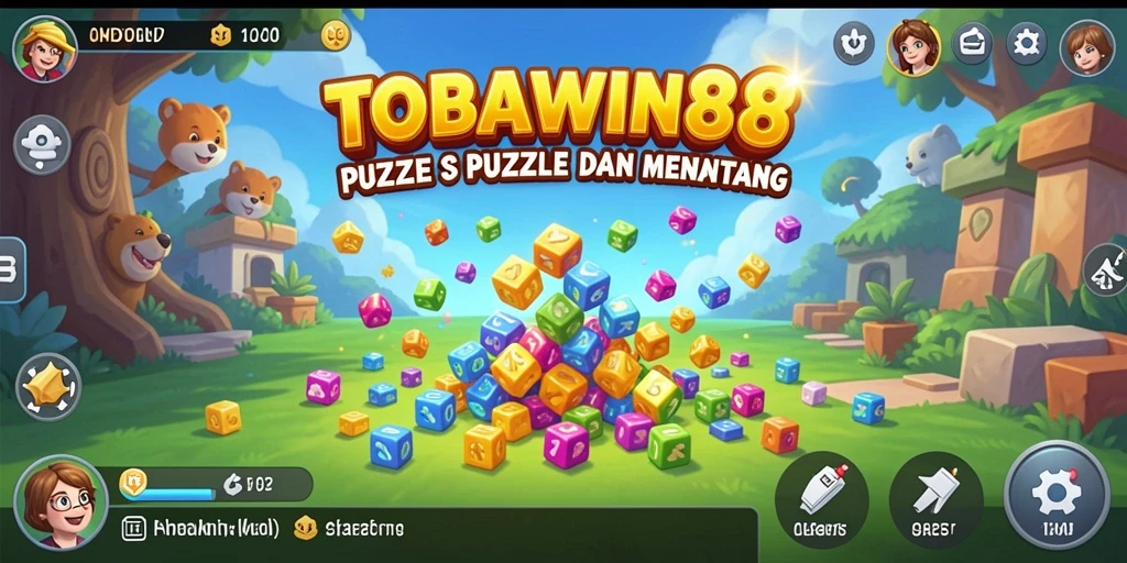 Tampilan gameplay TOBAWIN88 yang menarik dan penuh warna.
