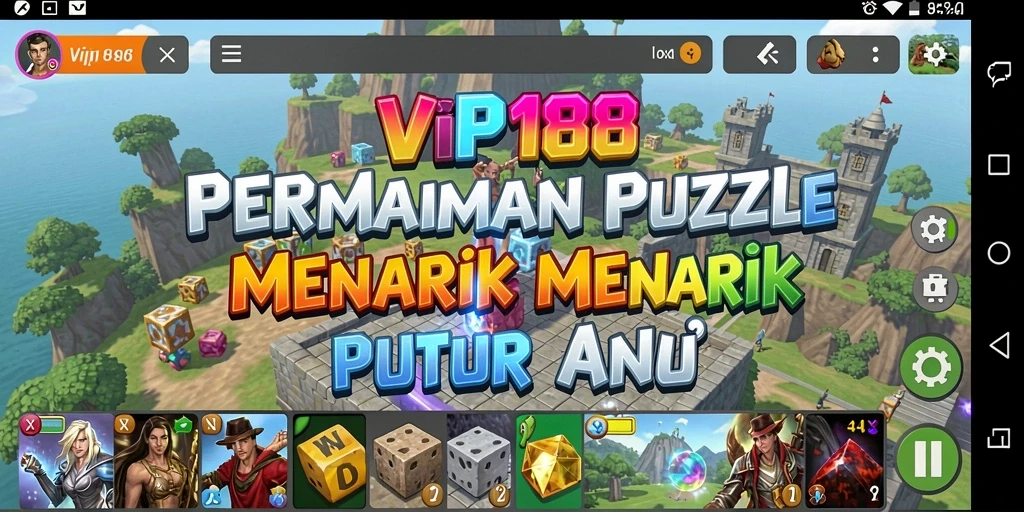 Tangkapan layar VIP188 menunjukkan gameplay menantang dalam permainan Puzzle.